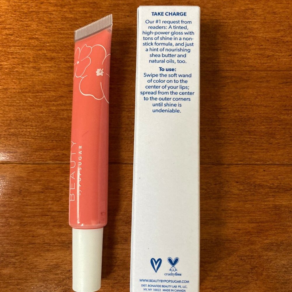 NIB 3 Beauty by PopSugar Be The Boss Lip Gloss 04 Borderline 0.3 oz - Picture 7 of 8